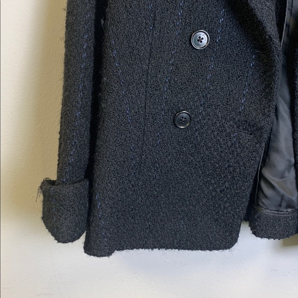 Brooks Brothers Classic Black Pea Coat - Picture 3 of 4